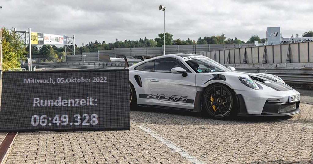 Video el Porsche 911 GT3 RS le da la vuelta al Nürburgring en menos de