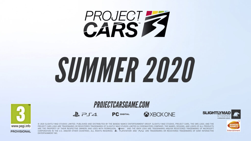 Project Cars 3 tráiler