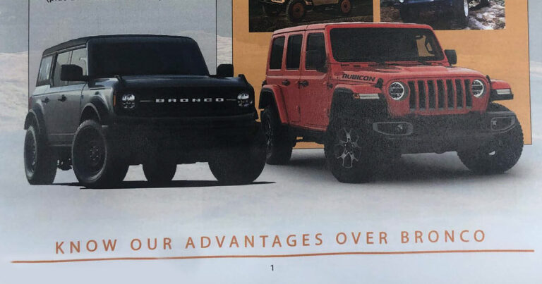 Jeep Wrangler guía Bronco
