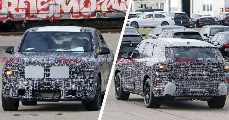 El BMW X8 deja ver sus enormes proporciones en estas fotos espía