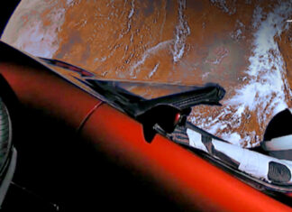 Tesla Roadster Marte