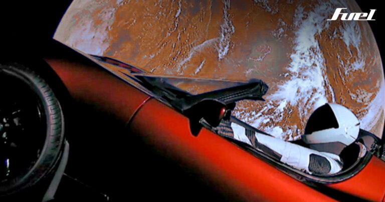 Tesla Roadster Marte