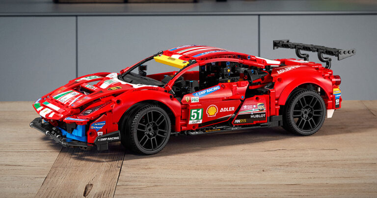 Ferrari 488 carreras Lego