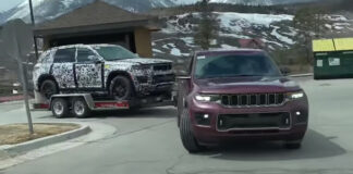 Jeep Cherokee remolcado