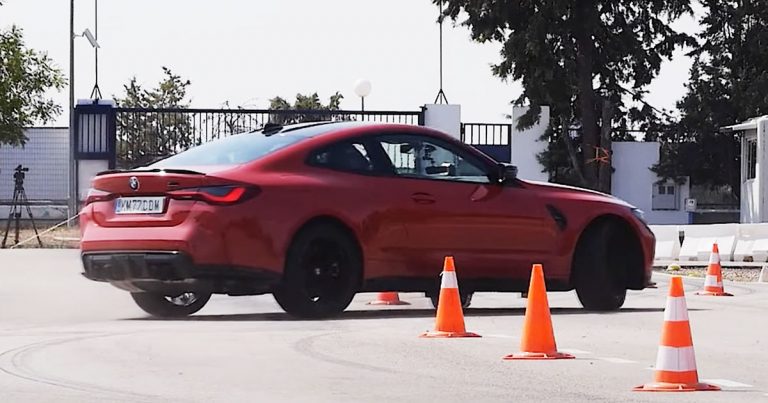 BMW M4 moose test