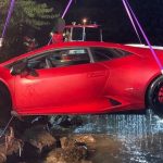 Lamborghini accidente lago