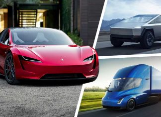 Tesla Cybertruck Semi Roadster