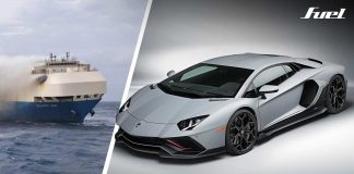 Lamborghini Aventador incendio barco