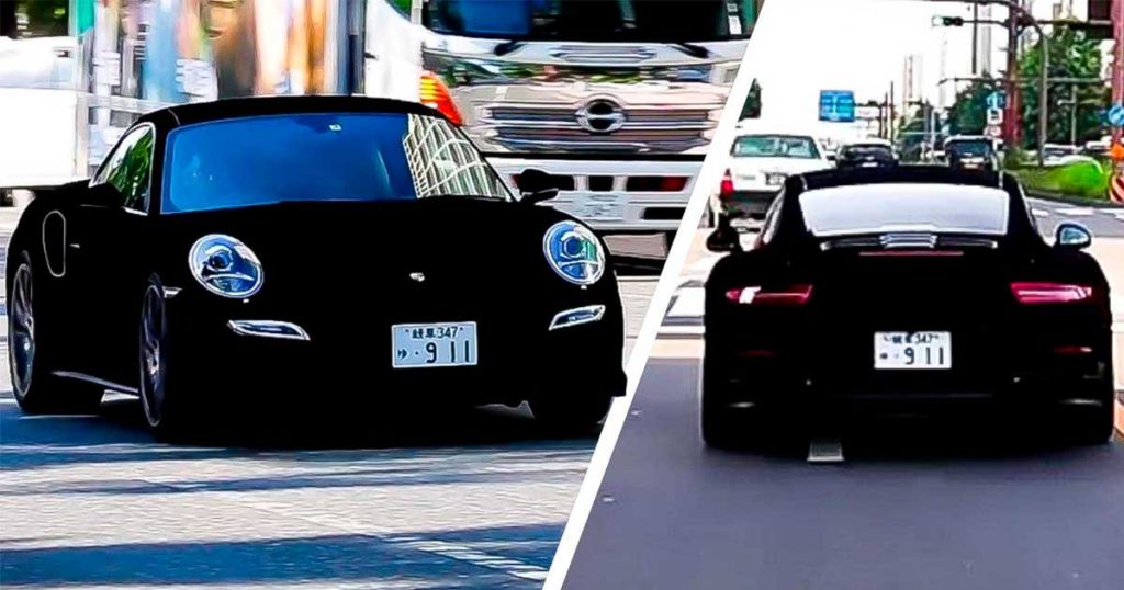 Este Porsche 911 pintado con Musou Black es un truco visual sobre
