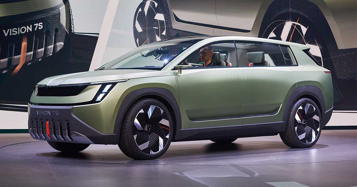 The Skoda Vision 7S comes with a new design, new technology and a new identity