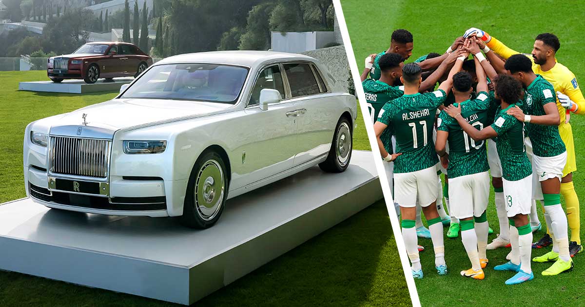 Jogadores da Arábia Saudita ganharão Rolls-Royce por vencer a