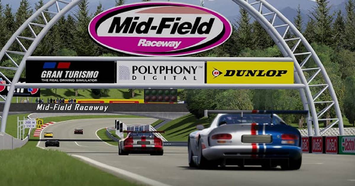 Gran Turismo 2 PS1 - Ford GT40 in Laguna Seca Raceway (Gameplay + Replay) 