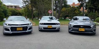 Camaro-Challenger-Mustang-Colombia