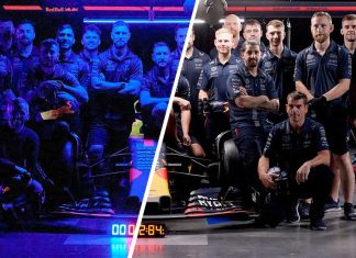 Red-Bull pits récor oscuridad