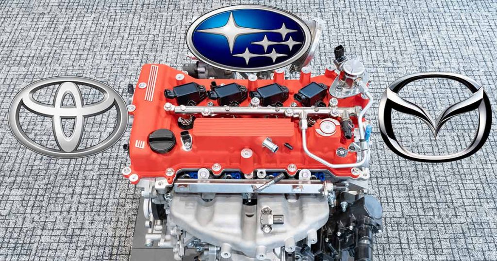 Toyota-Subaru-Mazda-motores