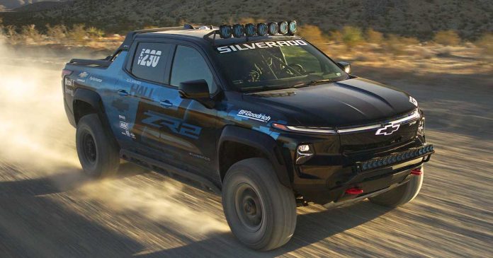 Chevrolet-Silverado-ZR2-eléctrica-rally